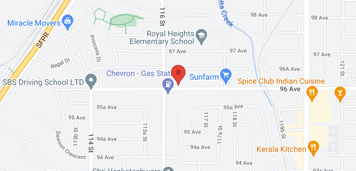 map of 11635 96 AVENUE